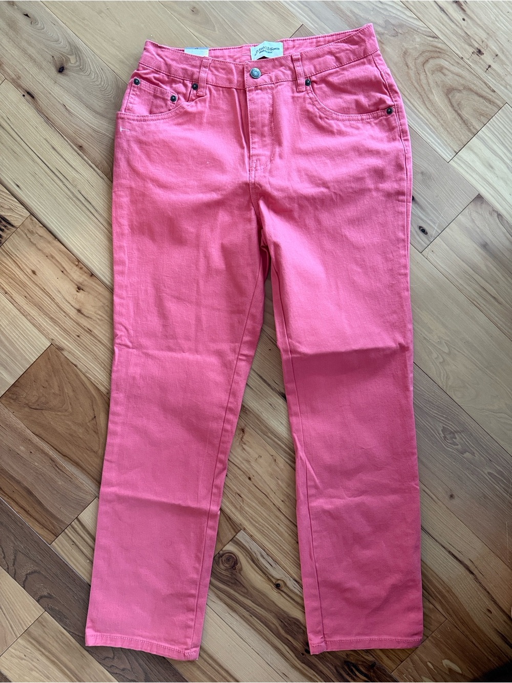 St. John's Bay Women’s Pink Straight-Leg Jeans